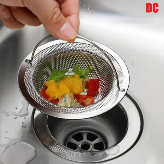 1Pc Stainless Steel Kitchen Sink Filter, Garbage Food Residue/Hair Catcher, Keep Your Bathtub