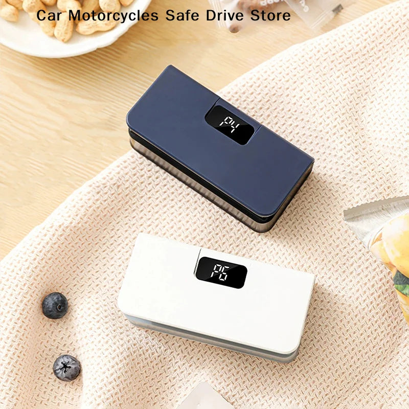 Mini Bag Sealer 2 in 1 Rechargeable Bag Sealer Heat Seal With Cutter and Magnet Bag Resealer Machine for Plastic Bags Snack Bags