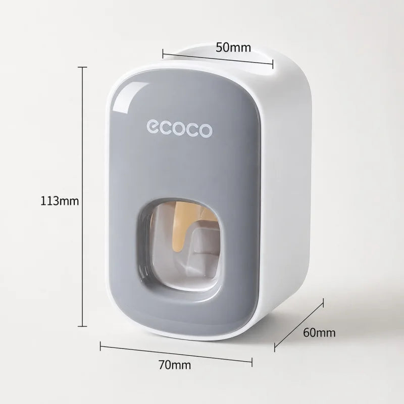 Wall Mount Automatic Toothpaste Dispenser Waterproof Toothpaste Squeezer Bathroom Toothbrush Holder Accessories