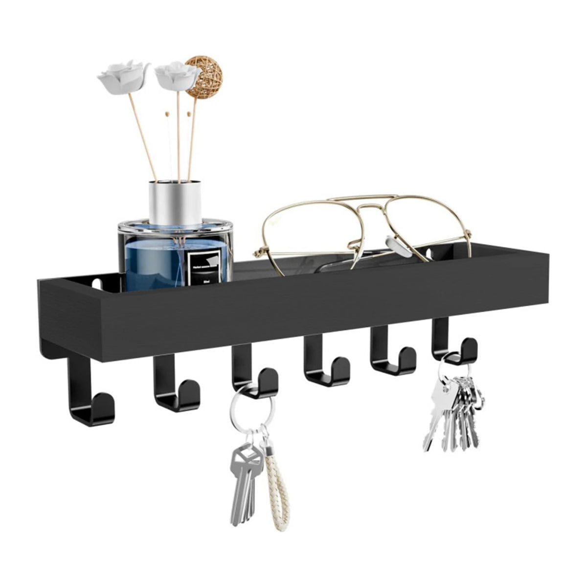 Wall Mounted Key Holder/Hangers Sturdy Easy to Install Key Holder Wall Decor for Home Storage & Organization