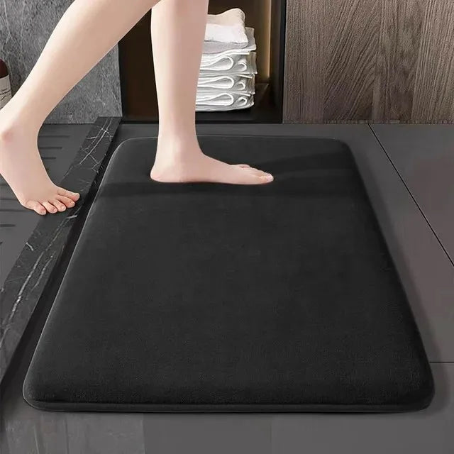 New Memory Foam Bath Mat Super Soft Absorbent Bathroom Rugs Non Slip Bath Rug Runner for Shower Bathroom Floors Carpet