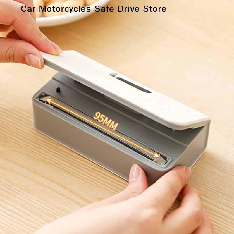 Mini Bag Sealer 2 in 1 Rechargeable Bag Sealer Heat Seal With Cutter and Magnet Bag Resealer Machine for Plastic Bags Snack Bags
