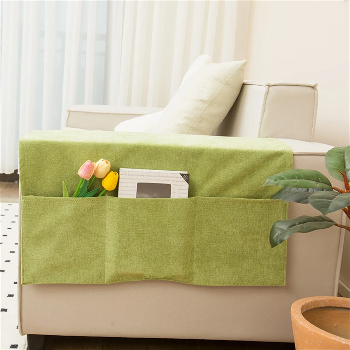 Sofa Armrest Organizer Pouch Sofa Cover Side Pockets For Storage Home Hanging Organizer Magazine Books Snacks Remote Control